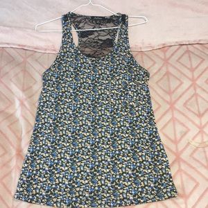 A flowered tank top